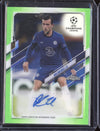 Ben Chilwell 2020-21 Topps Chrome UCL CA-BCH Chrome Auto Neon Green 29/99