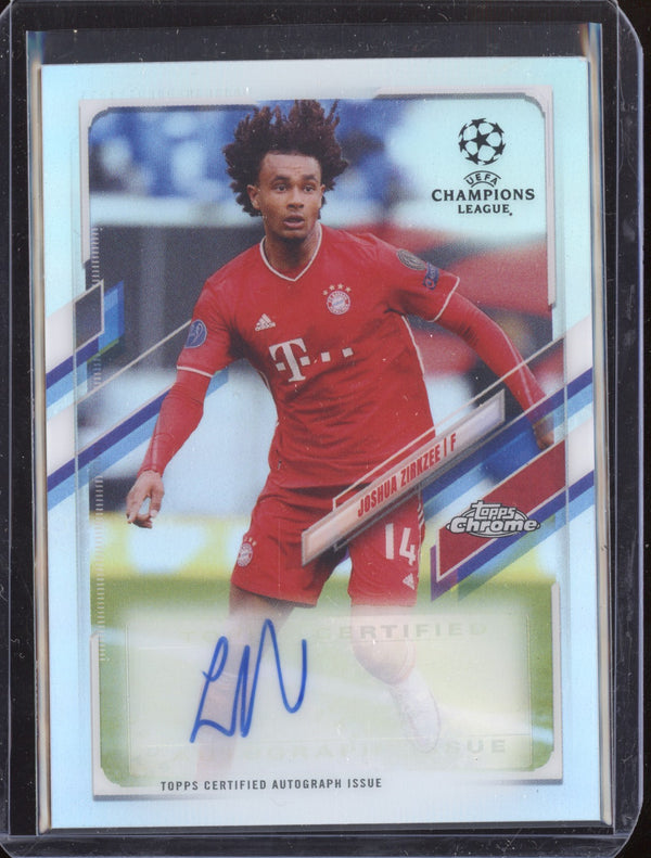 Joshua Zirkzee 2020-21 Topps Chrome UCL CA-JZ Chrome Auto