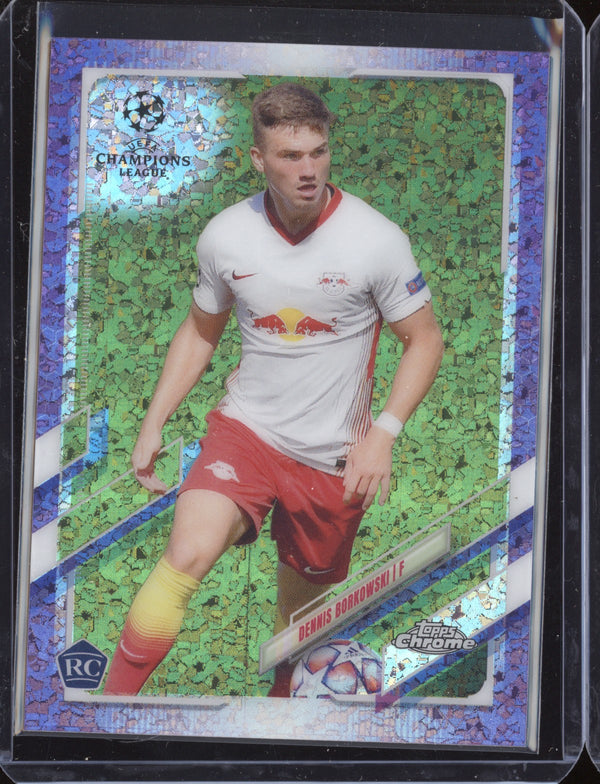 Dennis Borkowski 2020 Topps Chrome UEFA Purple Mini Diamond RC 48/250