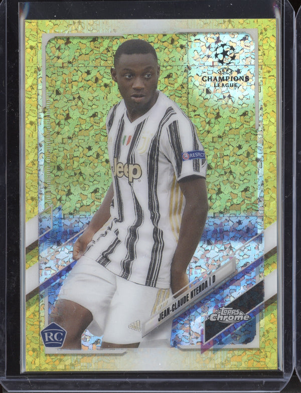 Jean-Claude Ntenda 2020 Topps Chrome UEFA Yellow Mini Diamond RC 263/299