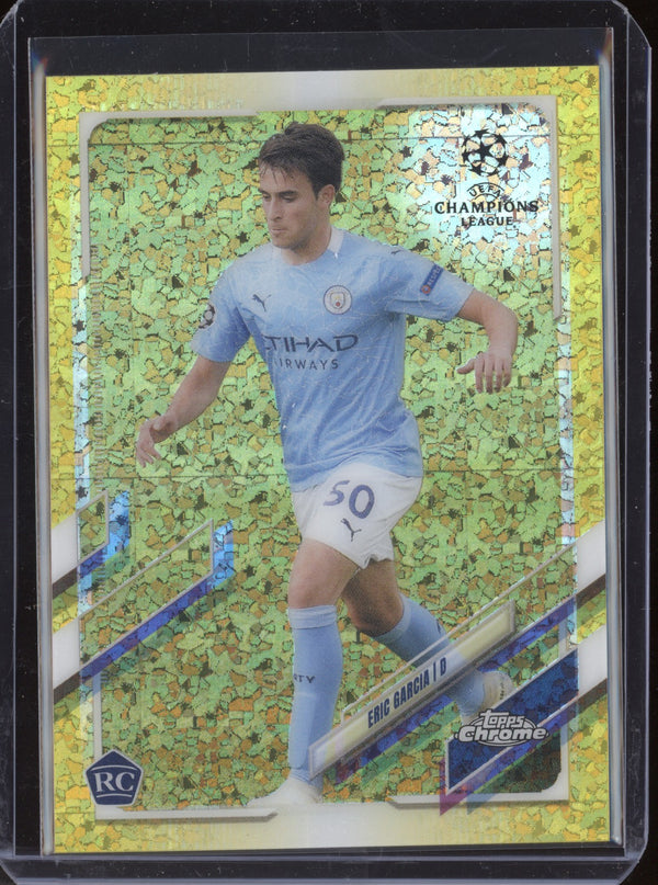 Eric Garcia 2020 Topps Chrome UEFA Yellow Mini Diamond RC 185/299