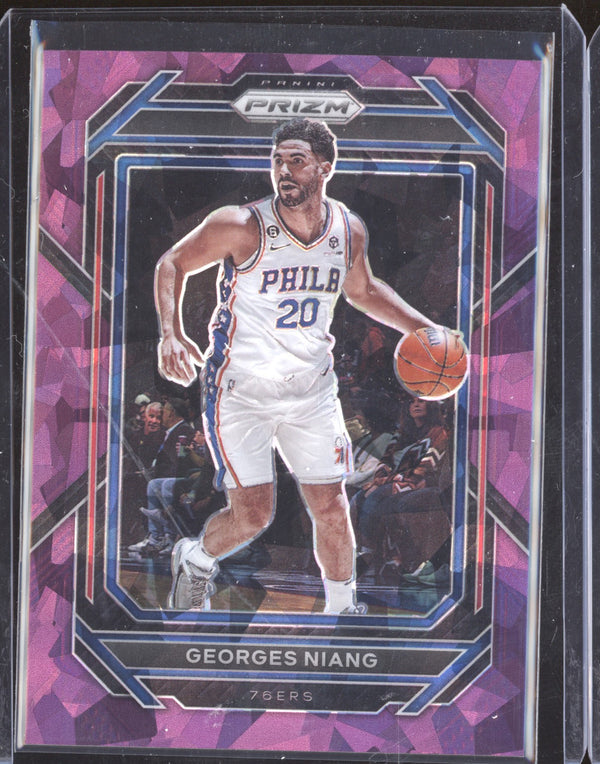 Georges Niang 2022-23 Panini Prizm 24 Purple Cracked Ice 95/149