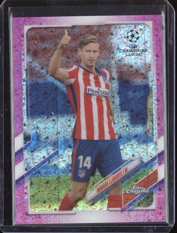 Marcos Llorente 2020-21 Topps Chrome UCL 54 Pink Mini-Diamond 67/175