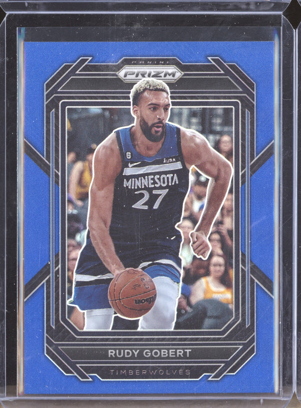 Rudy Gobert 2022-23 Panini Prizm 67 Blue 142/199