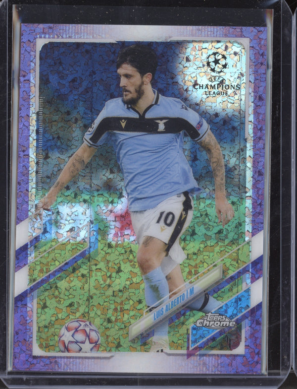 Luis Alberto 2020-21 Topps Chrome UCL 24 Purple Mini-Diamond 121/250