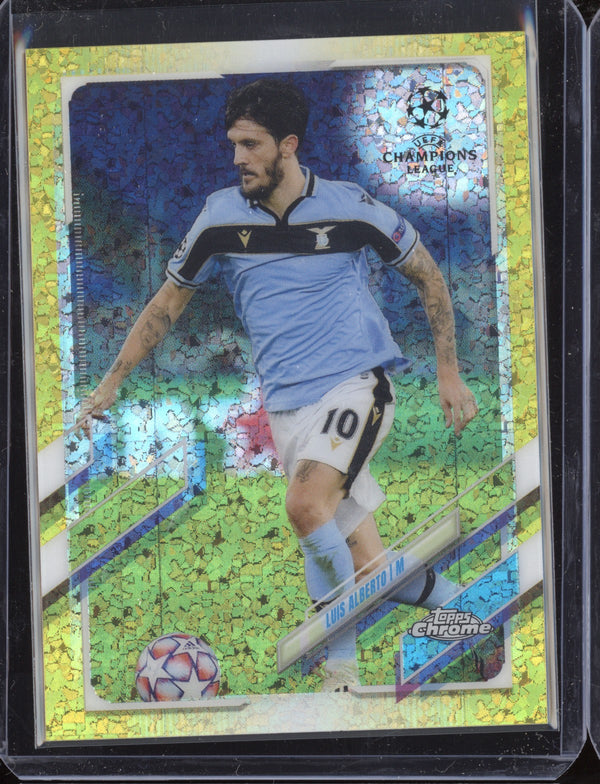 Luis Alberto 2020-21 Topps Chrome UCL 24 Yellow Mini-Diamond 276/299