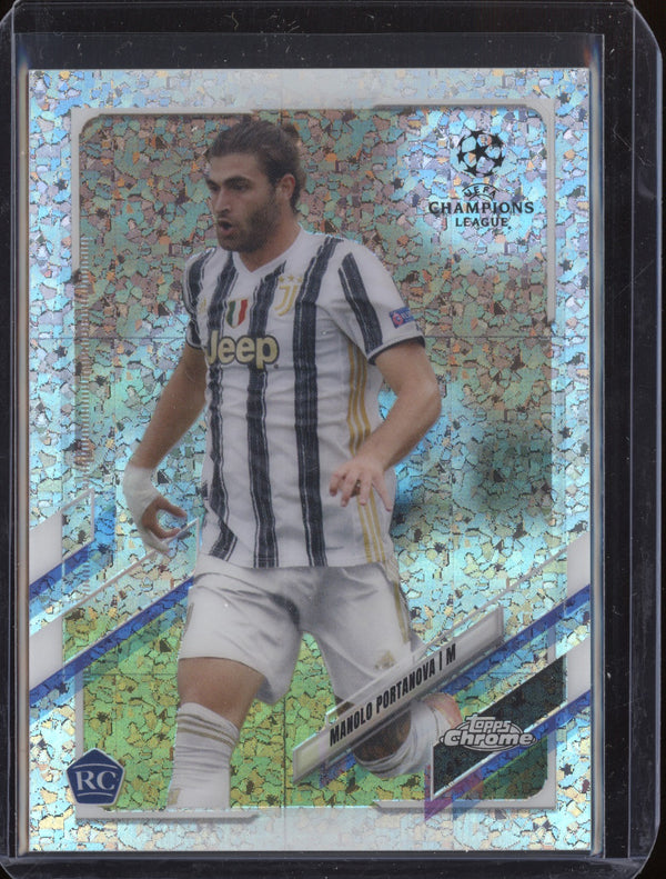 Manolo Portanova 2020 Topps Chrome UEFA Speckle Refractor RC