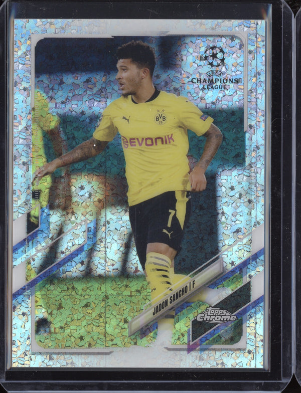 Jadon Sancho 2020-21 Topps Chrome UCL 78 Speckle