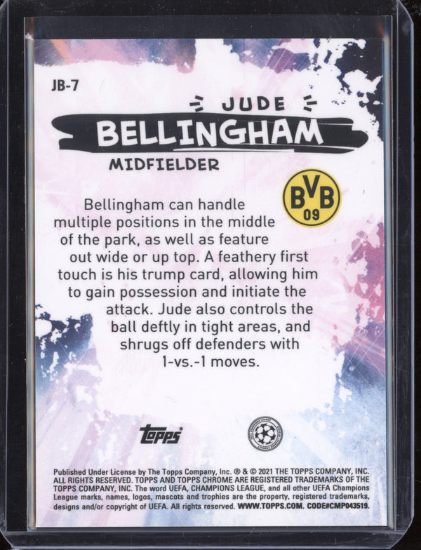 Jude Bellingham 2020-21 Topps Chrome UCL JB-7 Joga Bonito RC