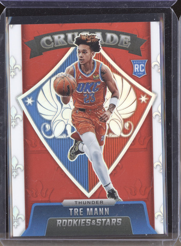 Tre Mann 2021-22 Panini Chronicles 643 Crusade Red RC 43/149