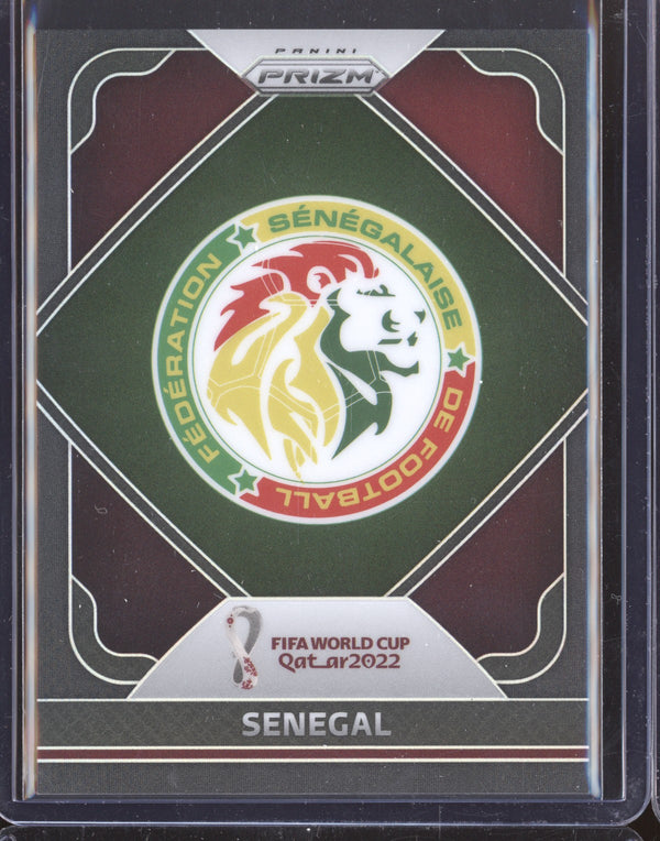 Senegal 2022 Panini Prizm World Cup  23 Team Badges Black 1/1