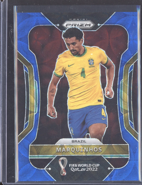 Marquinhos 2022 Panini Prizm World Cup 31 Choice Blue 43/135