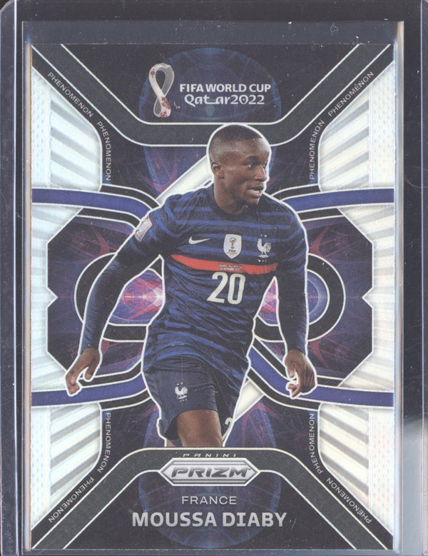 Moussa Diaby 2022 Panini Prizm World Cup 34 Phenomenon Silver