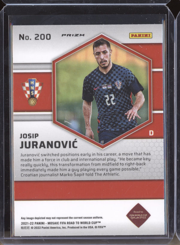 Josip Juranovic 2022 Panini Mosaic RTWC 200 Mosaic RC