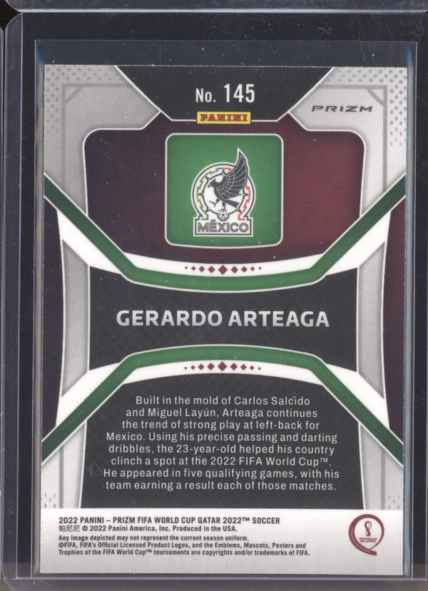 Gerardo Arteaga 2022 Panini Prizm World Cup 145 Silver RC