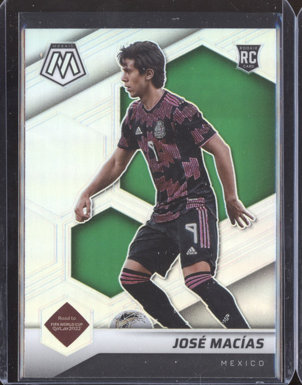 Jose Macias 2022 Panini Mosaic RTWC 17 Silver RC