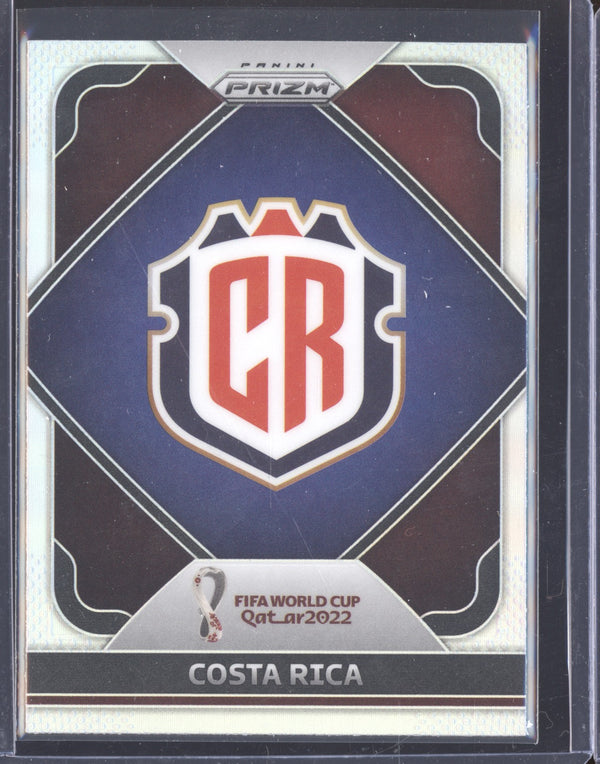 Costa Rica 2022 Panini Prizm World Cup 31 Team Badges Silver