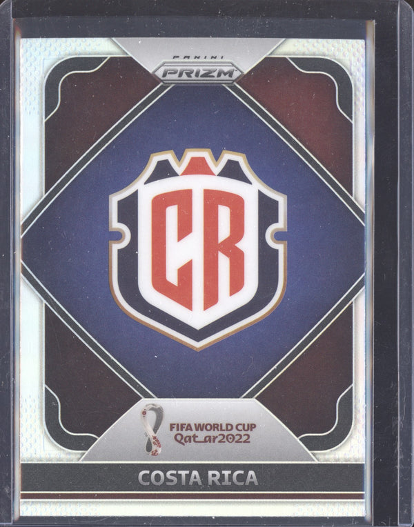 Costa Rica 2022 Panini Prizm World Cup 31 Team Badges Silver