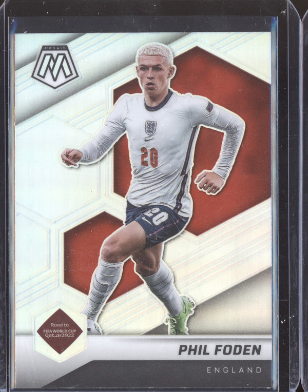 Phil Foden 2022 Panini Mosaic RTWC 39 Silver