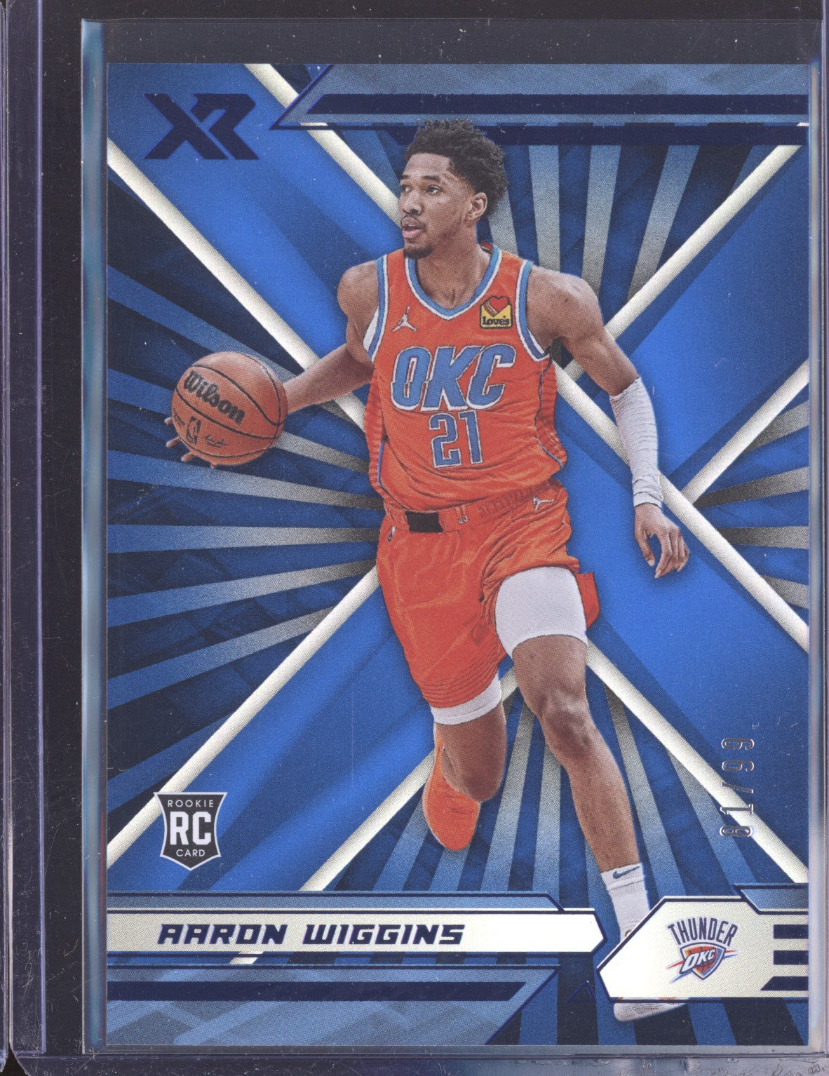 Aaron Wiggins 2021-22 Panini Chronicles 373 XR Blue RC 81/99