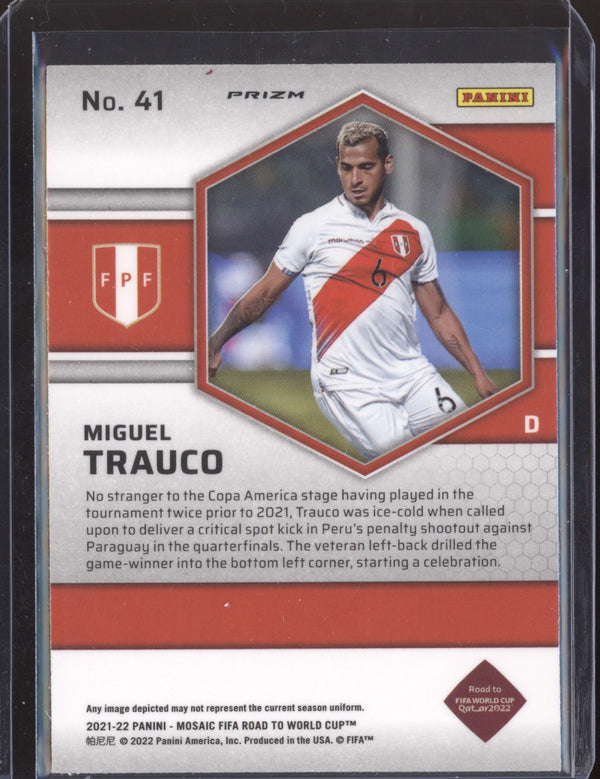 Miguel Trauco 2022 Panini Mosaic RTWC 41 Silver RC