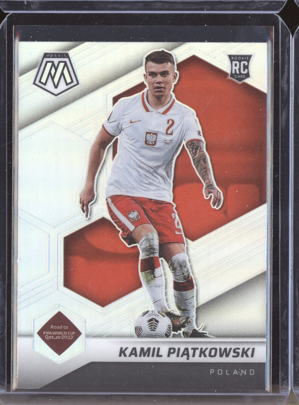 Kamil Piatkowski 2022 Panini Mosaic RTWC 50 Silver RC