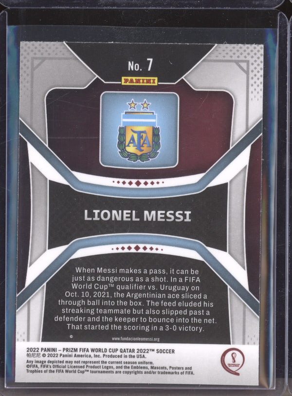 Lionel Messi 2022 Panini Prizm World Cup 7