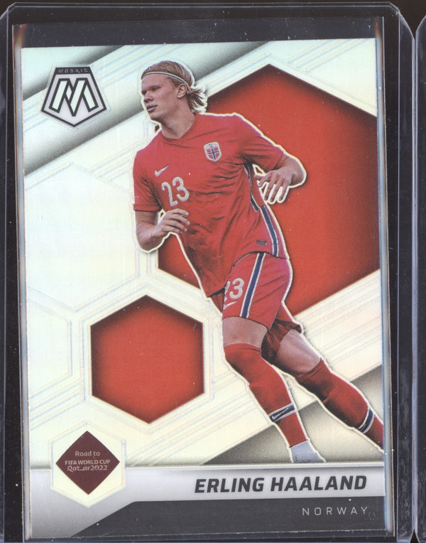 Erling Haaland 2022 Panini Mosaic RTWC 56 Silver