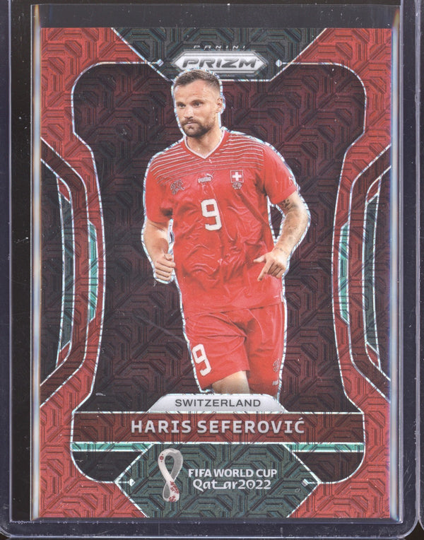 Haris Seferovic 2022 Panini Prizm World Cup  263 Red Mojo 04/99