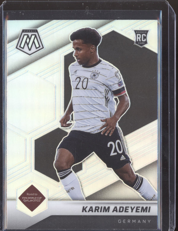 Karim Adeyemi 2022 Panini Mosaic RTWC 66 Silver RC