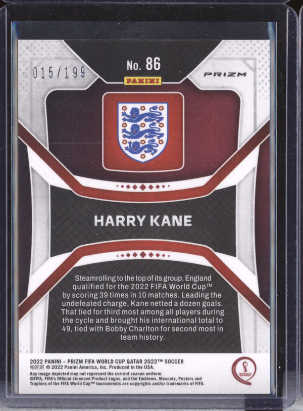 Harry Kane 2022 Panini Prizm World Cup  86 Purple 15/199