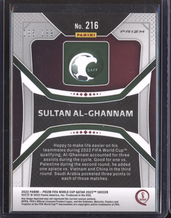 Sultan Al-Ghannam 2022 Panini Prizm World Cup  216 Purple RC 95/199