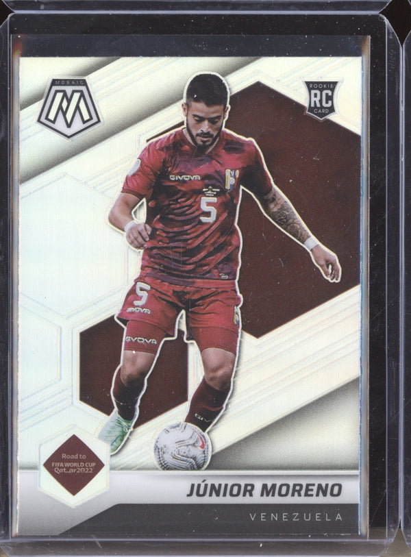 Junir Moreno 2022 Panini Mosaic RTWC 98 Silver RC