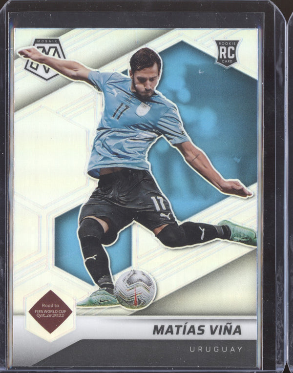 Matias Vina 2022 Panini Mosaic RTWC 116 Silver RC