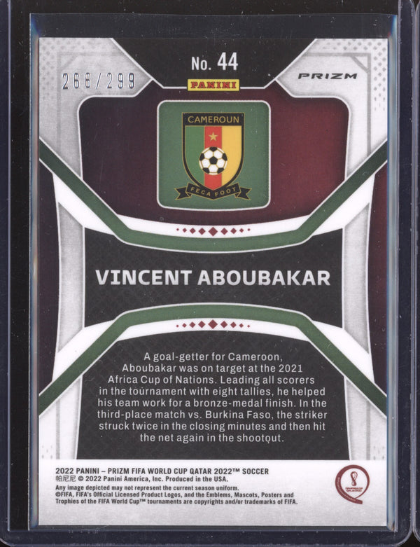 Vincent Aboubakar 2022 Panini Prizm World Cup  44 Blue 266/299