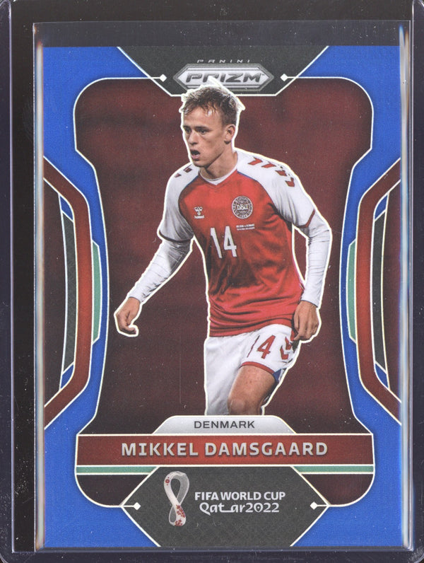 Mikkel Damsgaard 2022 Panini Prizm World Cup  73 Blue 168/299