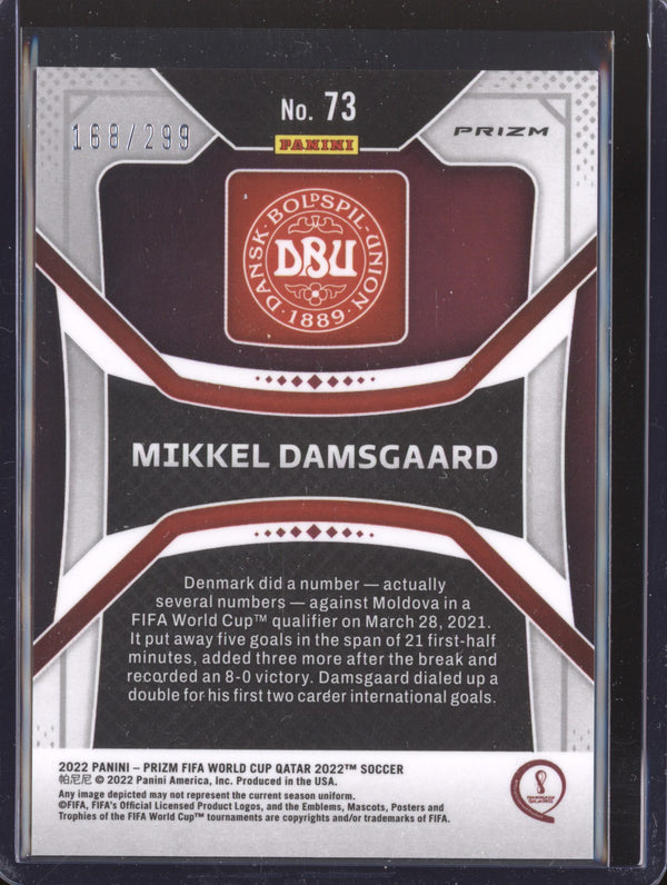 Mikkel Damsgaard 2022 Panini Prizm World Cup  73 Blue 168/299