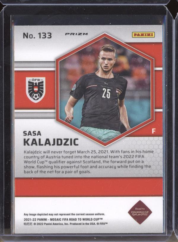 Sasa Kalajdzic 2022 Panini Mosaic RTWC 133 Silver RC