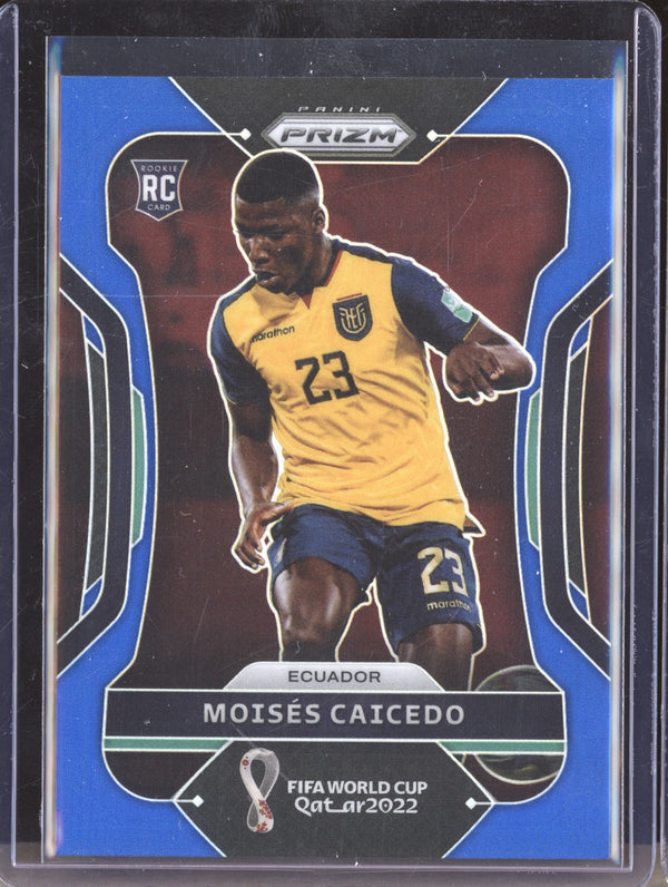 Moises Caicedo 2022 Panini Prizm World Cup  81 Blue RC 288/299