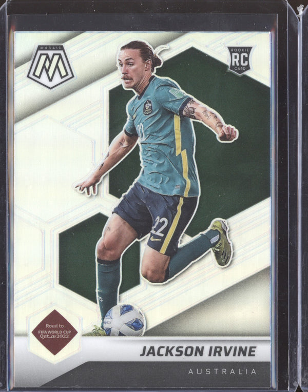 Jackson Irvine 2022 Panini Mosaic RTWC 147 Silver RC