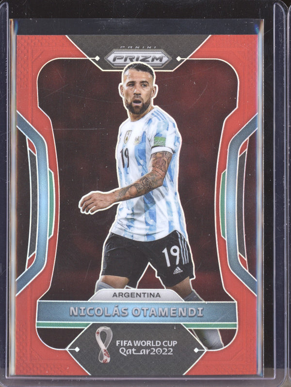 Nicolas Otamendi 2022 Panini Prizm World Cup  11 Red 112/399