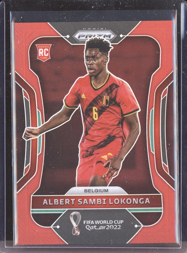 Albert Sambi Lokonga 2022 Panini Prizm World Cup  13 Red RC 281/399