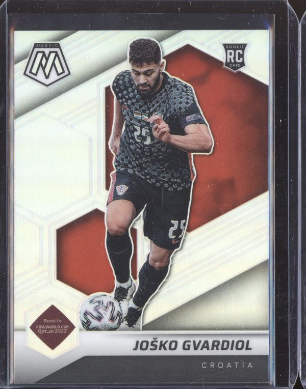 Josko Gvardiol 2022 Panini Mosaic RTWC 198 Silver RC