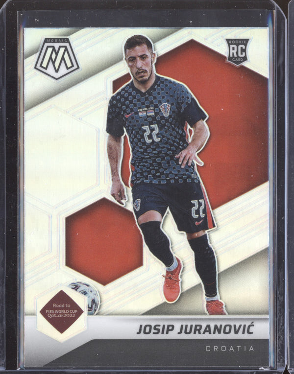 Josip Juranovic 2022 Panini Mosaic RTWC 200 Silver RC