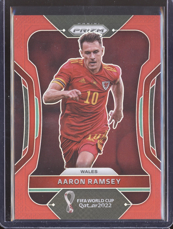 Aaron Ramsey 2022 Panini Prizm World Cup  295 Red 394/399