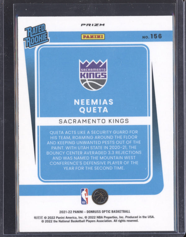 Neemias Queta 2021-22 Panini Optic 156 Photon RC