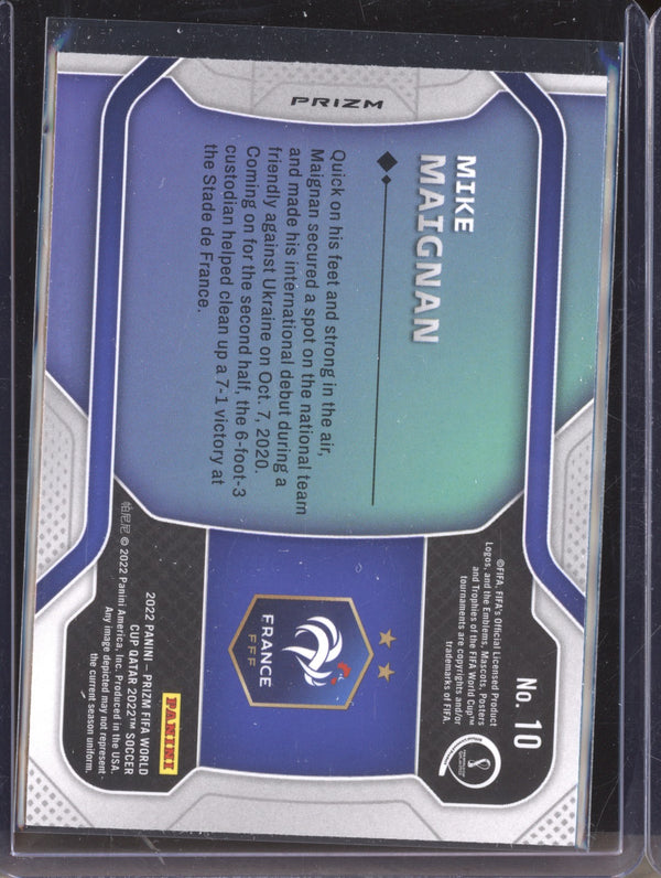 Mike Maignan 2022 Panini Prizm World Cup  10 New Era Silver RC