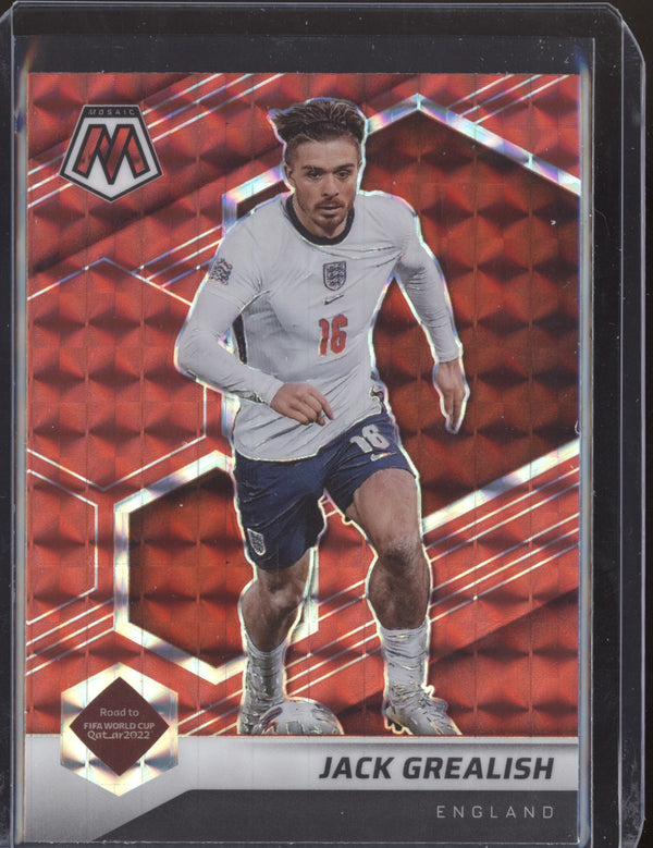 Jack Grealish 2022 Panini Mosaic RTWC 33 Red