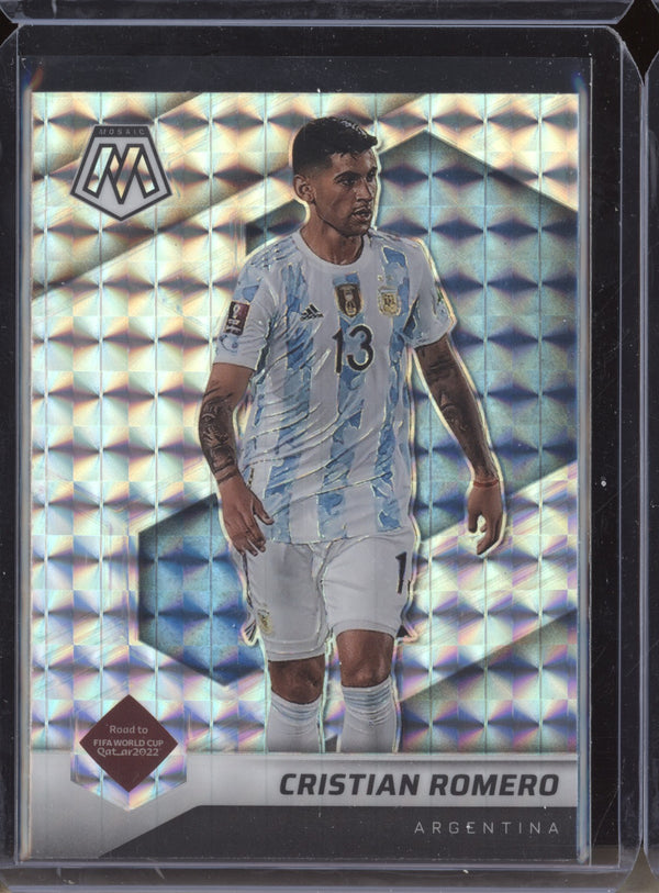 Cristian Romero 2022 Panini Mosaic RTWC 13 Mosaic