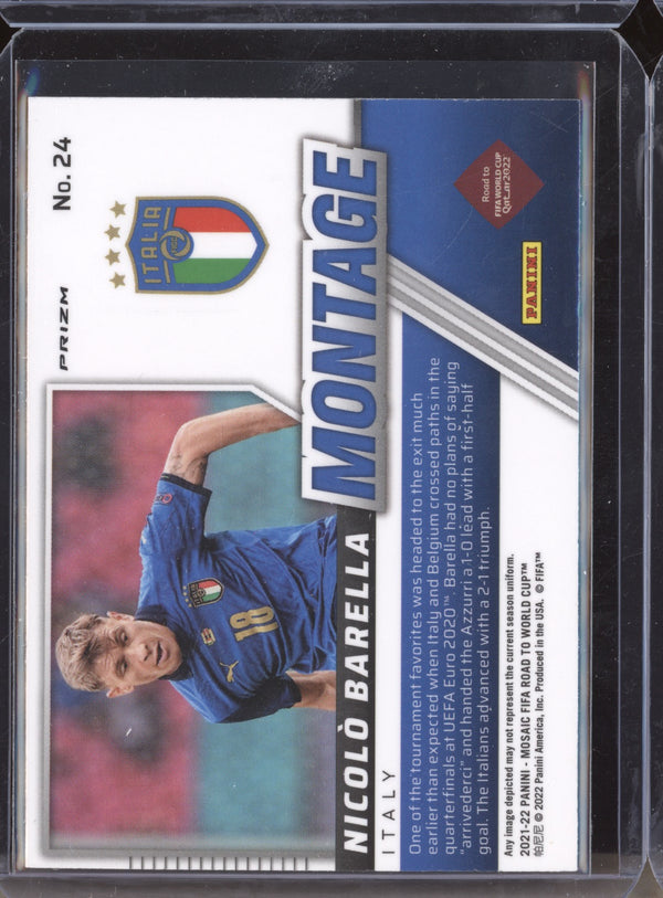 Nicolo Barella 2022 Panini Mosaic RTWC 24 Montage Mosaic